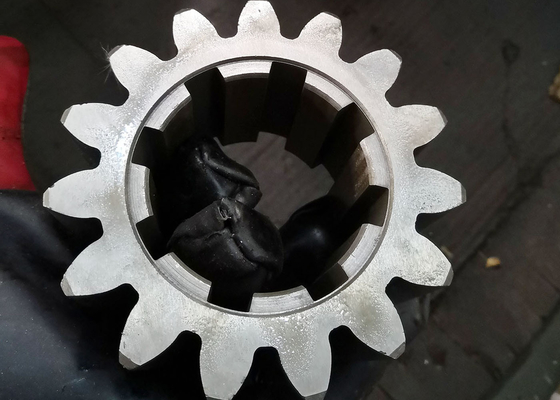 16 pignon droit de meulage en métal de vitesse du module 15T avec la cannelure dégrossie droite