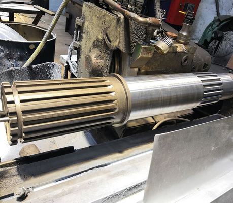 Arbre cannelé sur mesure avec profil d'engrenage cylindrique et diverses options de fabrication de dents d'engrenage